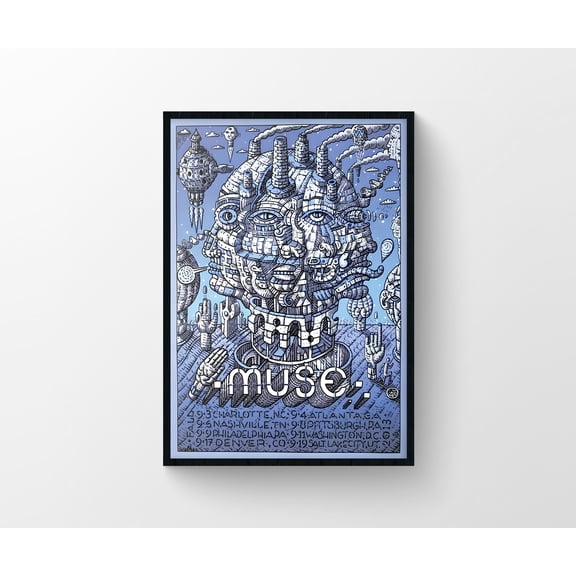 Muse Alternative Poster, Matt Bellamy Space Rock Wall Art