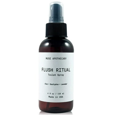 Muse Apothecary Flush Ritual Luxury Aromatherapy Toilet Bowl Spray Freshener Bathroom Deodorizer with Essential Oils 4 Oz