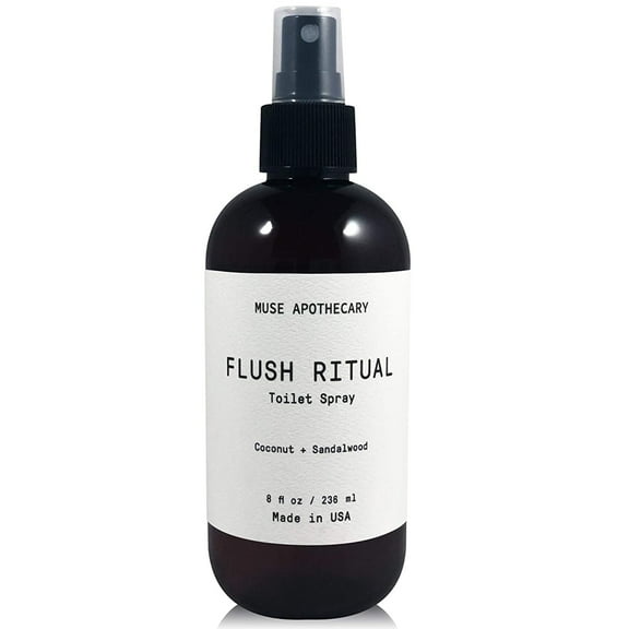 Muse Apothecary Flush Ritual Luxury Aromatherapy Toilet Bowl Spray Freshener Bathroom Deodorizer with Essential Oils 8 Oz