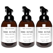 Muse Apothecary Hand Ritual Luxury Aromatherapy Foaming Soap with Coconut & Sandalwood Oil, 11.5 Oz 3-Pack