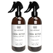 Muse Apothecary Linen Mist Luxury Aromatherapy Fabric Refresher Spray with Essential Oils, 8 Oz Lavender Serenity 2-Pack