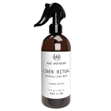 Muse Apothecary Linen Mist Luxury Aromatherapy Fabric Refresher Spray with Essential Oils, 8 Oz Lavender Serenity