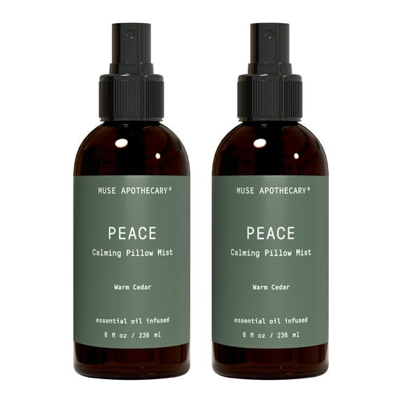 Muse Apothecary Pillow Ritual - Botanical Collection - Calming and Relaxing Pillow Mist, Linen and Fabric Spray - Infused with Natural Aromatherapy Essential Oils - 8 oz, Warm Cedar