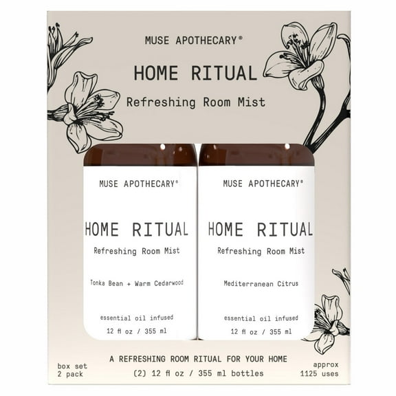 Muse Apothecary Refreshing Room Mist, 12 Ounce (Pack of 2)