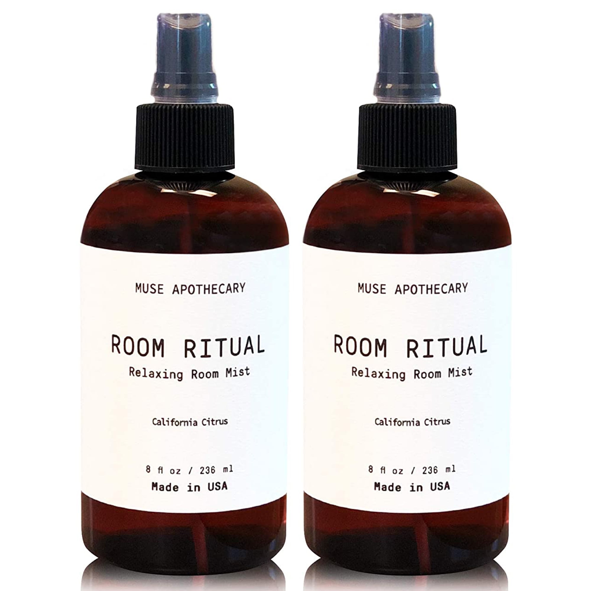 Muse Apothecary Room Ritual Luxury Aromatherapy Room Spray Air Freshener  with Essential Oils, California Citrus 8-Oz 2-Pack 