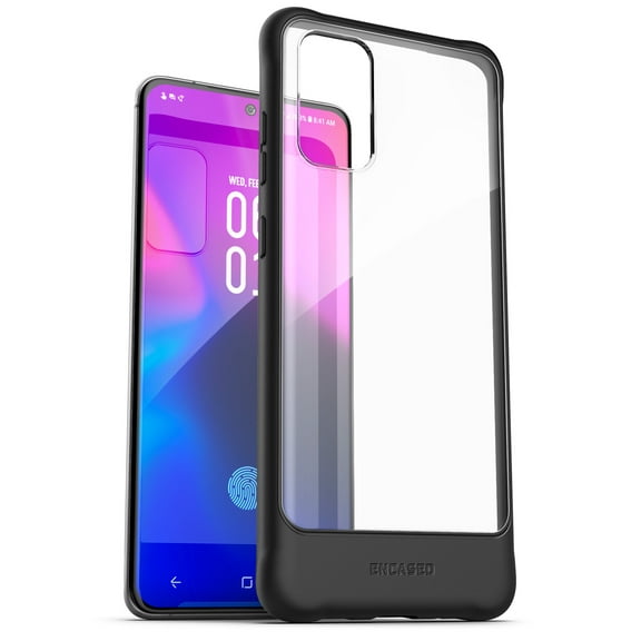 Muse Case Designed for Galaxy S20 Plus Case (2020) Protective Clear Back Full Body Cover for Samsung S20 Plus (Transparent/Black)