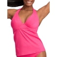 thumbnail image 1 of Printed Muse Halter Underwire Tankini Top Swimsuit, 1 of 4