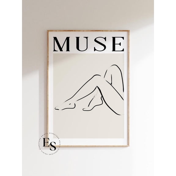 Muse Legs Print Art, Modern Wall Art, Simple Line Art, Black And White Female Art, Female Legs Art, Female Line Art, Muse Print Wall Art, Modern Wall Decor, 8x12 UNFRAMED