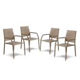 thumbnail image 1 of Muse & Lounge Co. Meja 5-Piece Outdoor PE Wicker / Rattan Bistro Set in Natural, 1 of 4