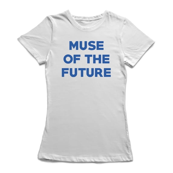 Muse Of The Future Graphic Women White T-Shirt, Female Small
