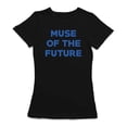 thumbnail image 1 of Muse Of The Future Women Black T-Shirt, Female x-Large, 1 of 4