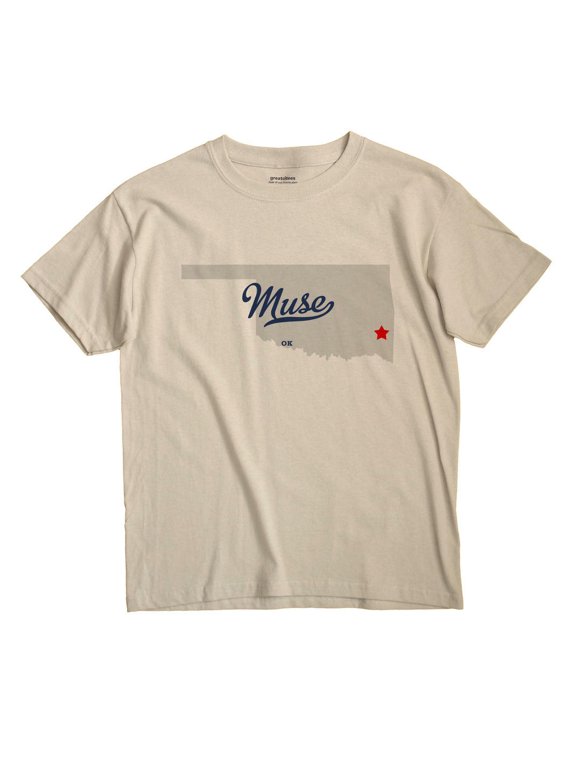 Muse Oklahoma Map Graphic T-Shirt