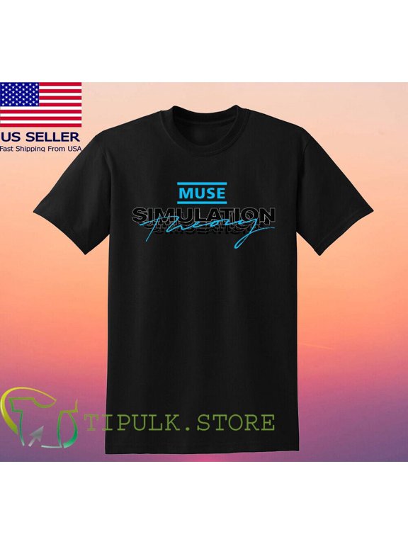 Muse Simulation Theory Men's Black T-shirt Size S-5XL