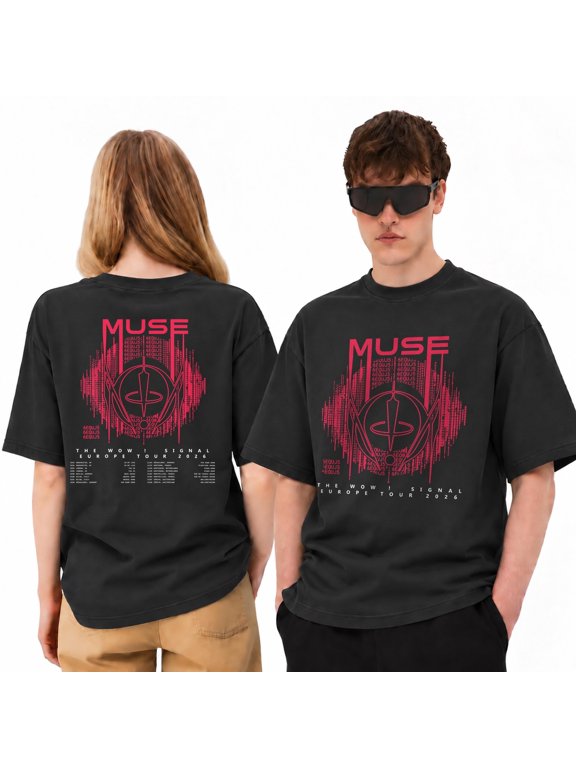 Muse The Wow Signal T Shirt, Europe Tou 2026 Tee, Band Shirt, Alter Music Tee, Concert Fan Gift