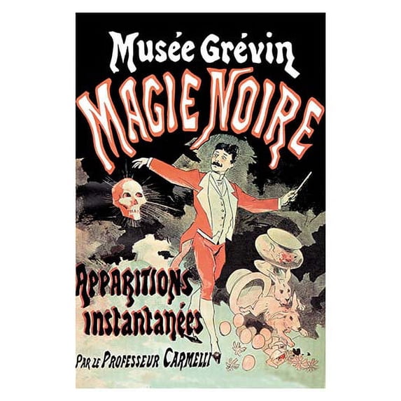 Musee Grevin Magie Noire: Apparitions Instantanees par le Professeur Carmelli Museum quality giclee print canvas wrap(20" x 30")