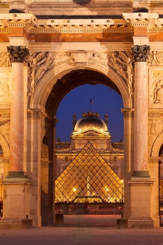 Musee du Louvre Paris France II Canvas Art - Brian Jannsen DanitaDelimont (24 x 36)