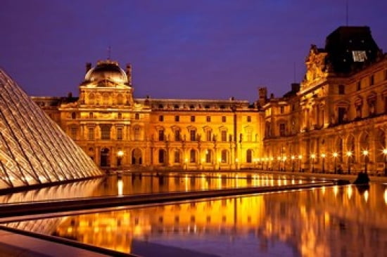 Musee du Louvre Paris France II Canvas Art - Brian Jannsen DanitaDelimont (27 x 18)