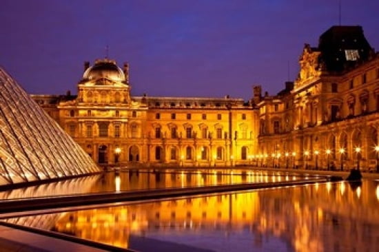 Musee du Louvre Paris France II Canvas Art - Brian Jannsen DanitaDelimont (36 x 24)