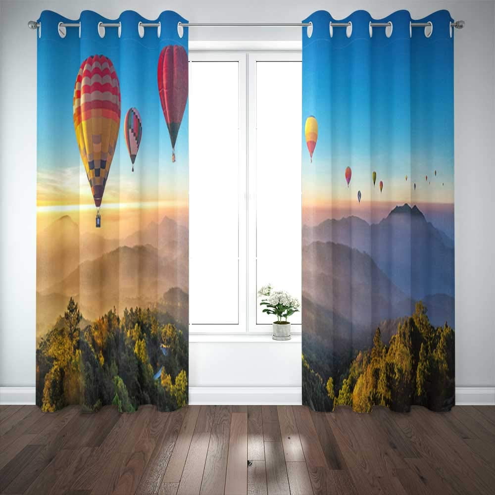 Musesh 52X63 InchCurtains2Panel Cool Window Curtains Blackout Curtain Panels Window Panel Cu