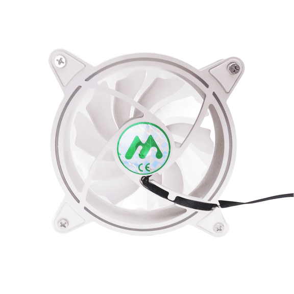 Musetex Fan Cooler PC 1500 PWM White Cooling Fan, 6Pin Connector, 120mm ARGB LED, Quiet Cooling Computer Fan (PF)