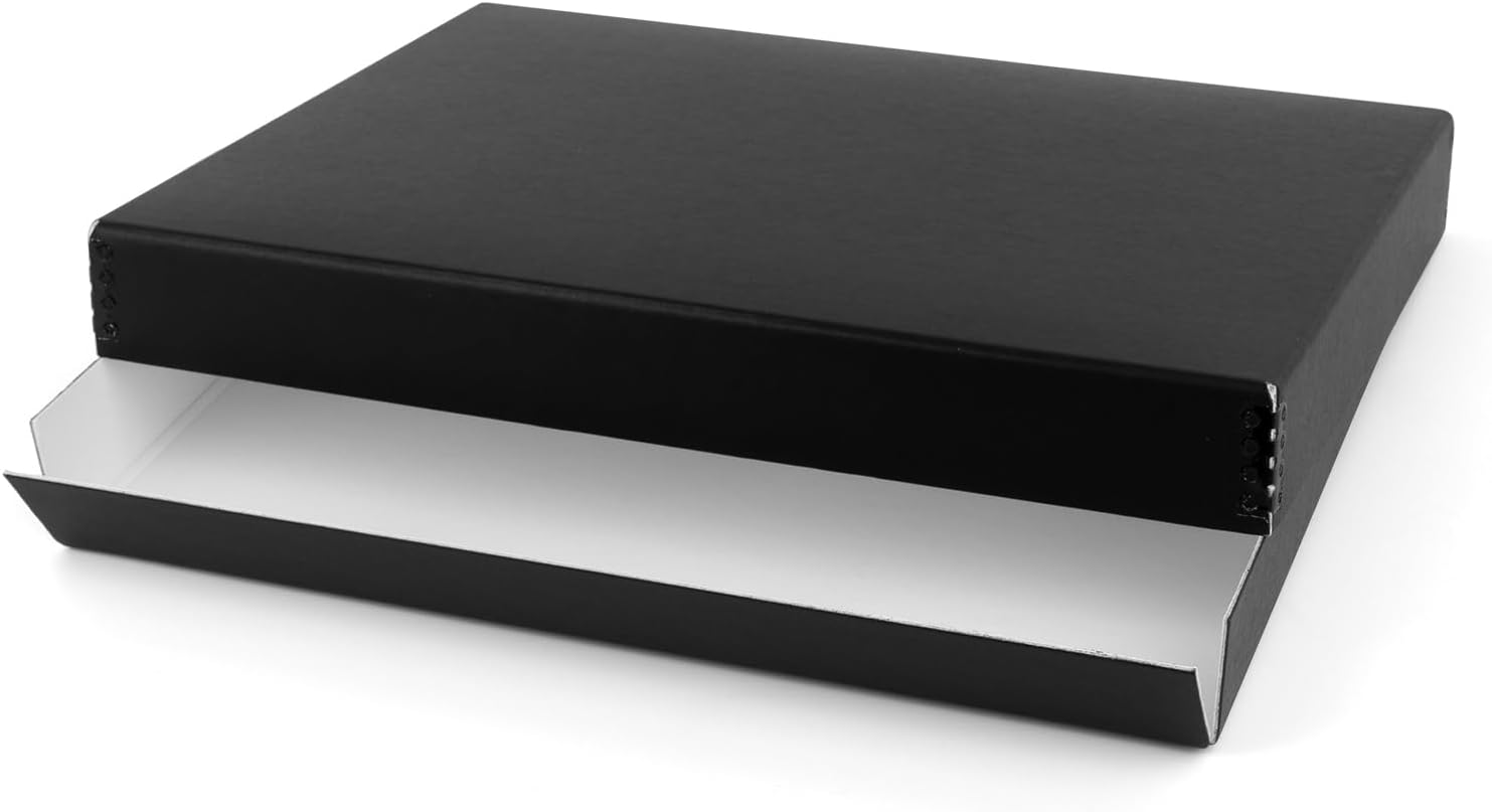 , Museum Archival Storage Box, AcidFree Drop Front Photo Storage Box