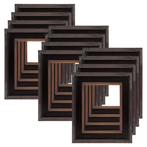 Museum Collection Arte Open-Back Frame Black/Gold 12"x16" - 12 Pack