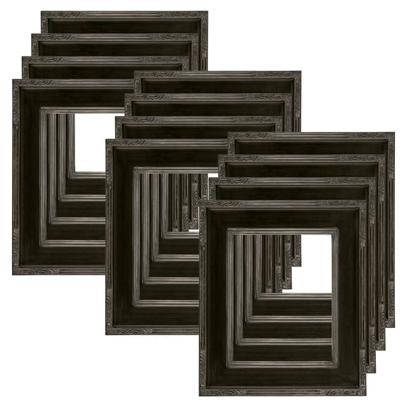 Museum Collection Arte Open-Back Frame Black/Silver 8"x10" - 12 Pack