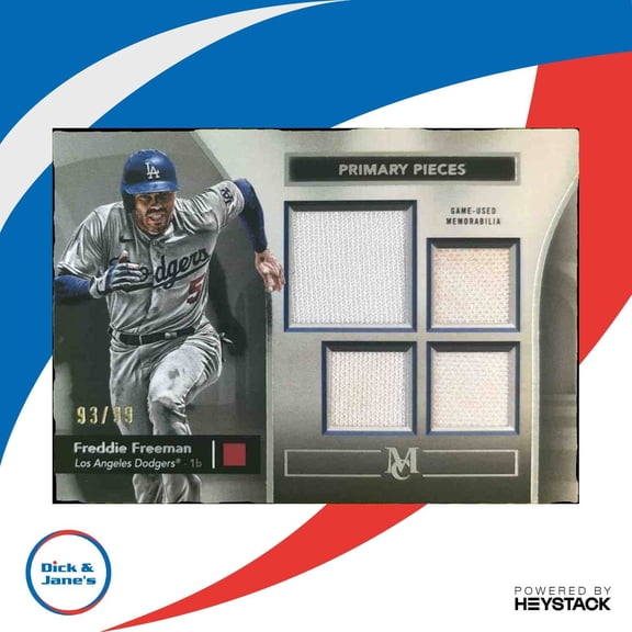 Museum Collection Freddie Freeman #SPPQ-FF Single Player Primary Pieces Quad Relics