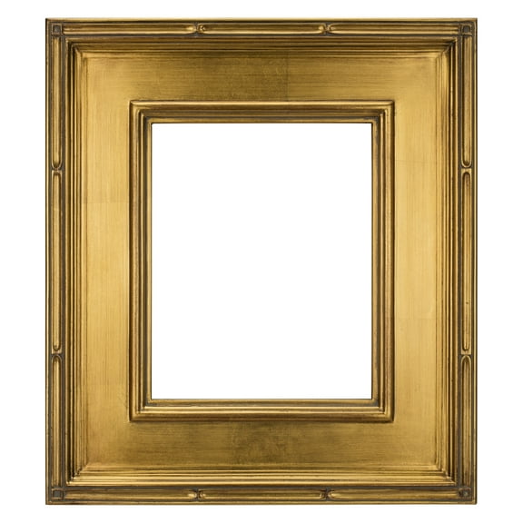 Creative Mark Museum Plein Aire Ornate Picture Frame - 8x10" - Gold Leaf - Pack of 5, High-End Antique Style Frames - Open Back with No Glass or Backing