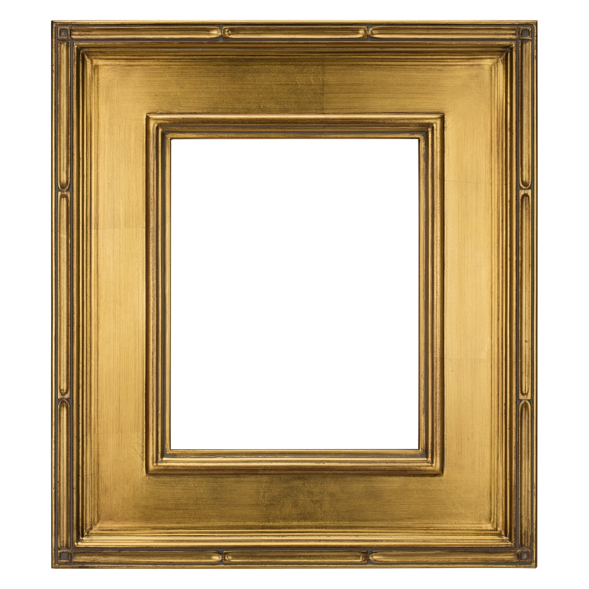 Antique Gold Polished Wood Wall Picture Frame 27" x 17"