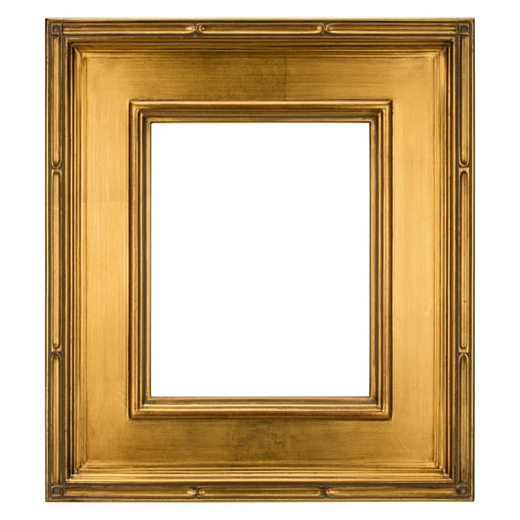 Creative Mark Museum Plein Aire Ornate Picture Frame - 9x12" - Gold Leaf - Pack of 1, High-End Antique Style Frames - Open Back with No Glass or Backing