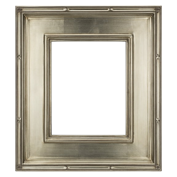 Creative Mark Museum Plein Aire Ornate Picture Frame - 11x14" - Silver Leaf - Pack of 5, High-End Antique Style Frames - Open Back with No Glass or Backing
