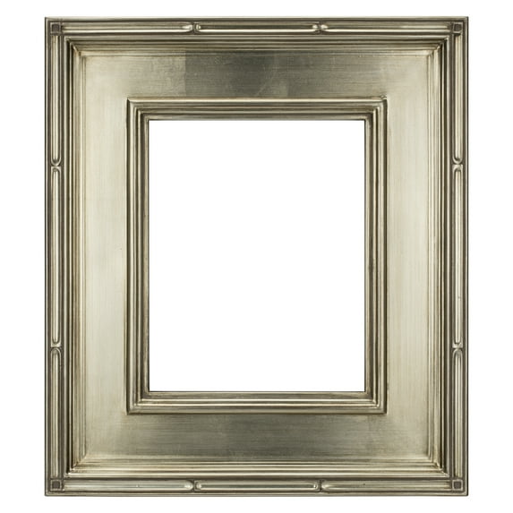 Creative Mark Museum Plein Aire Ornate Picture Frame - 11x14" - Silver Leaf - Pack of 5, High-End Antique Style Frames - Open Back with No Glass or Backing