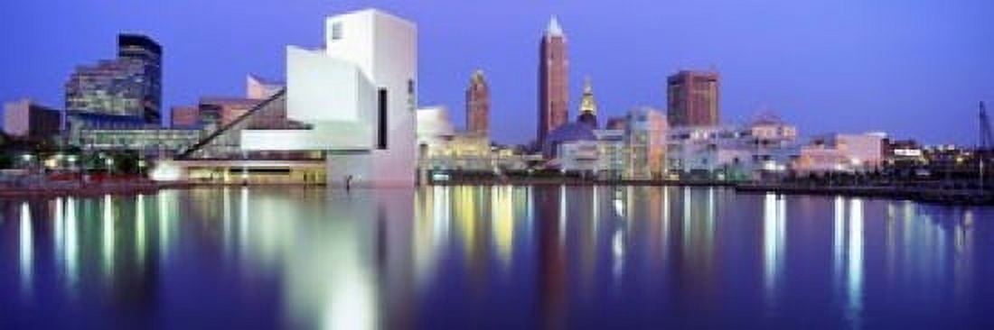 Museum Rock And Roll Hall Of Fame Cleveland USA Canvas Art - Panoramic Images (18 x 6)
