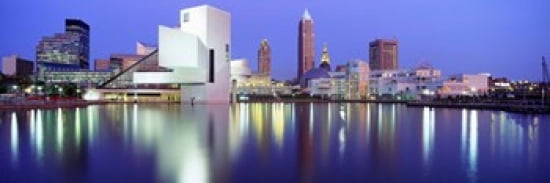 Museum Rock And Roll Hall Of Fame Cleveland USA Canvas Art - Panoramic Images (36 x 12)