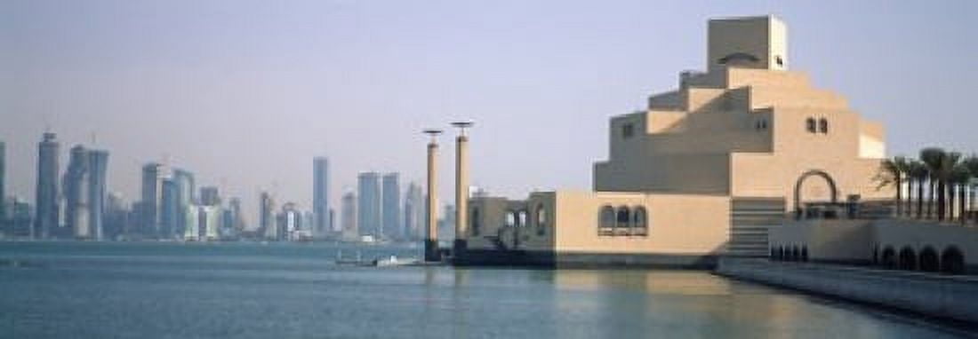Museum at the waterfront Museum Of Islamic Arts Doha Ad Dawhah Qatar Canvas Art - Panoramic Images (36 x 13)