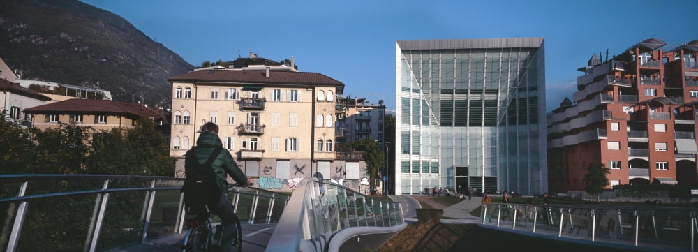 Museum of Contemporary Art Bolzano Italy Canvas Art - Panoramic Images (36 x 12)