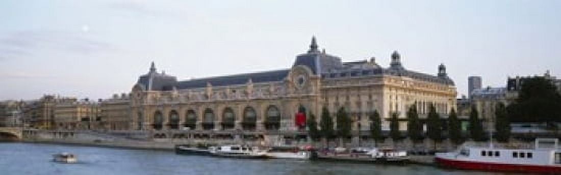 Museum on a riverbank Musee DOrsay Paris France Canvas Art - Panoramic Images (18 x 6)