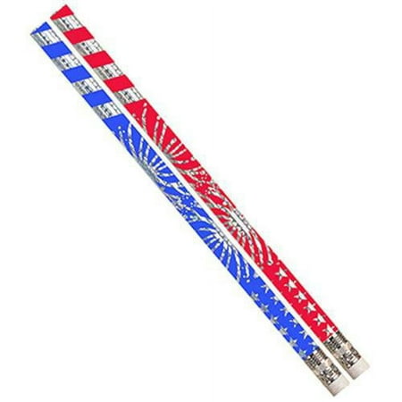 Musgrave Pencil Co Inc MUS1305D Americana Flashburst 12Pk Pencil