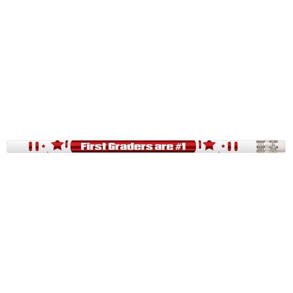 Musgrave Pencil Company 1st Graders Are #1 Motivational Pencils, 12 Per Pack, 12 Packs