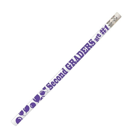 Musgrave Pencil Company 2nd Graders Are #1 Motivational Pencils Pack of 12 MUS2205D