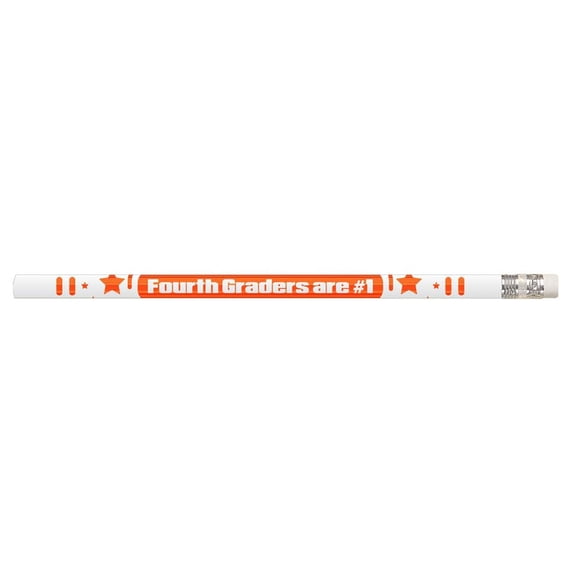 Musgrave Pencil Company 4th Graders Are #1 Motivational Pencils, 12 Per Pack, 12 Packs