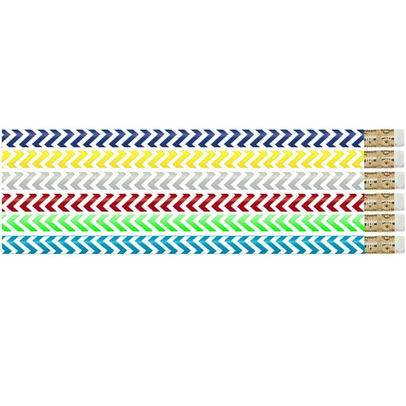 Musgrave Pencil Company Chevron Chic Pencil, 12 Per Pack, 12 Packs