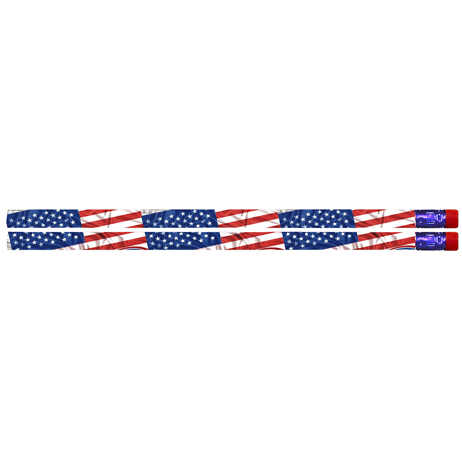 Musgrave Pencil Company Flags & Fireworks Pencil, 12 Per Pack, 12 Packs