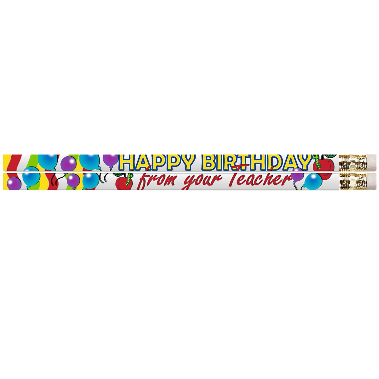 Musgrave Pencil Company Happy Birthday From Your Teacher Motivational Pencil, Pack of 144