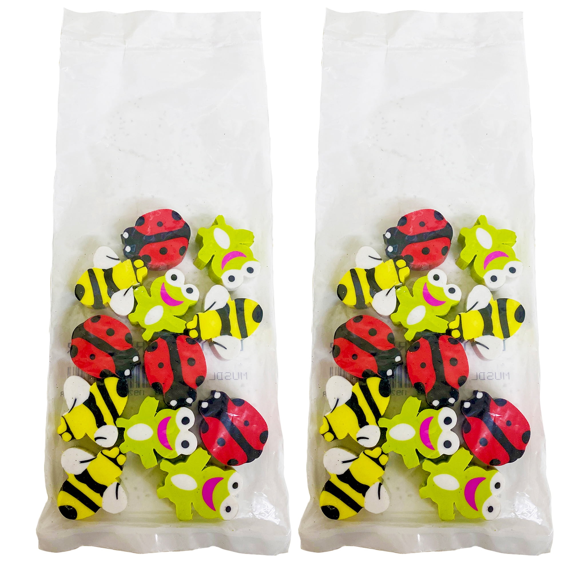 Musgrave Pencil Company Lil Critters Pencil Topper Erasers, 12 Per Pack, 12 Packs