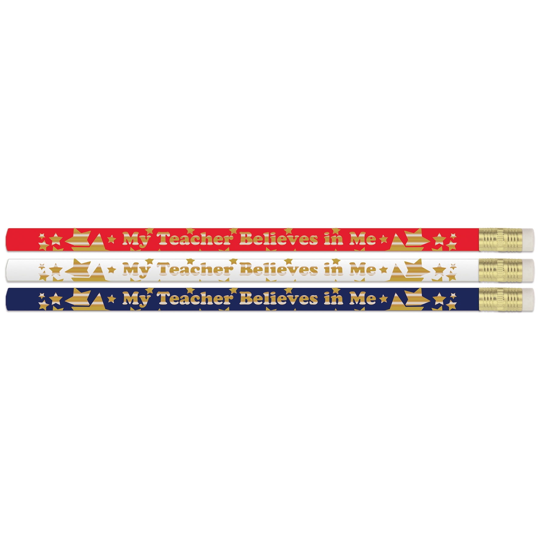 Musgrave Pencil Company My Teacher Believes in Me Pencils, 12 Per Pack, 12 Packs