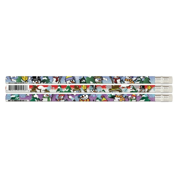 Musgrave Pencil Company Snowbuddies Assorted Pencils, 144 Count