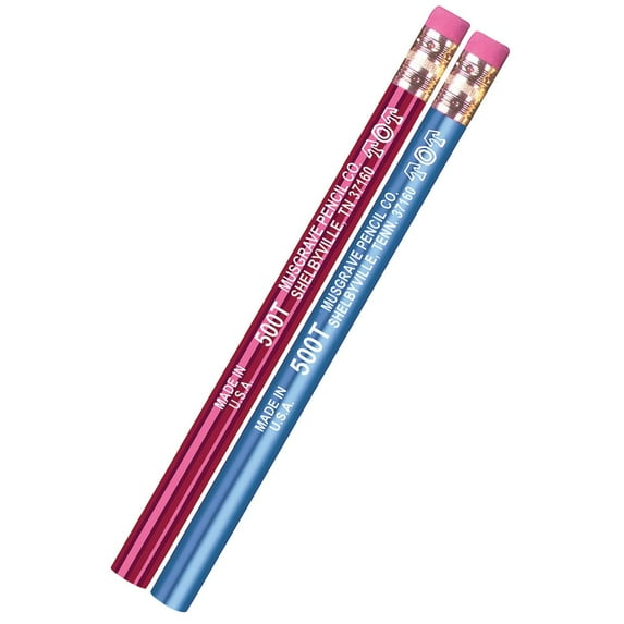 Musgrave Pencil Company TOT "Big Dipper" Jumbo Pencils, With Eraser, 12 Per Pack, 3 Packs