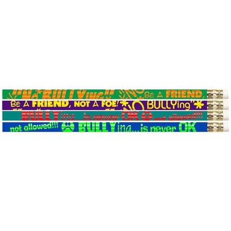 Musgrave Pencil No Bullying Motivational Fun Pencils - 12 Dazon